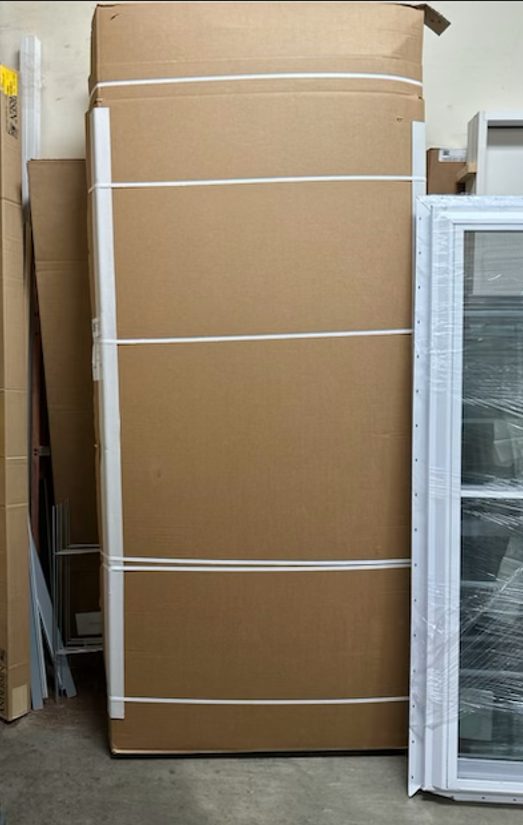 ProVia doors packaged for shipping